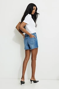 Miles Mid Rise Relaxed Denim Shorts