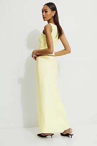 Jupe maxi à enfiler en satin Cary