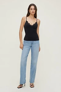 Sculpt Lace Trim Cami Top