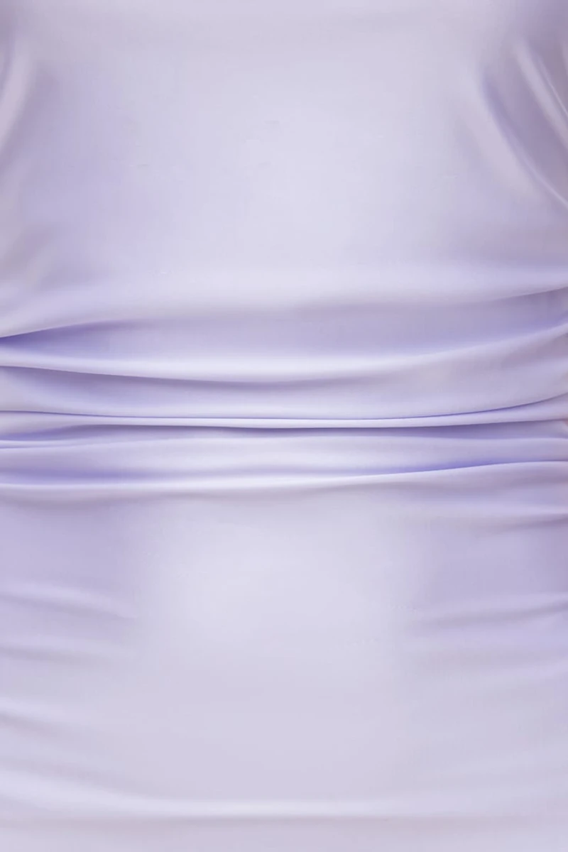 Robe maxi en satin extensible à col licou