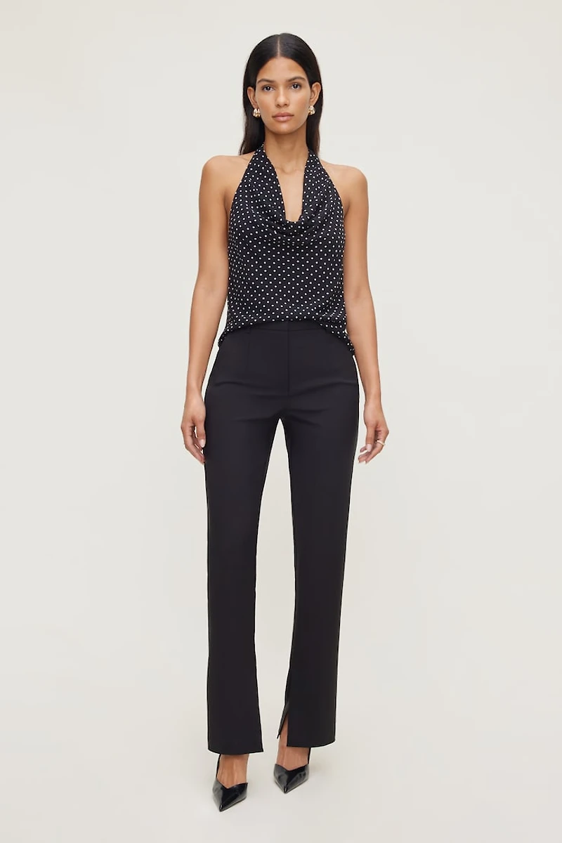 Polka Dot Halter Blouse