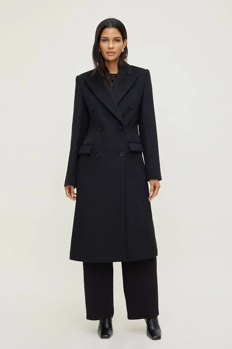 Oversized Double Breasted Wool Coat