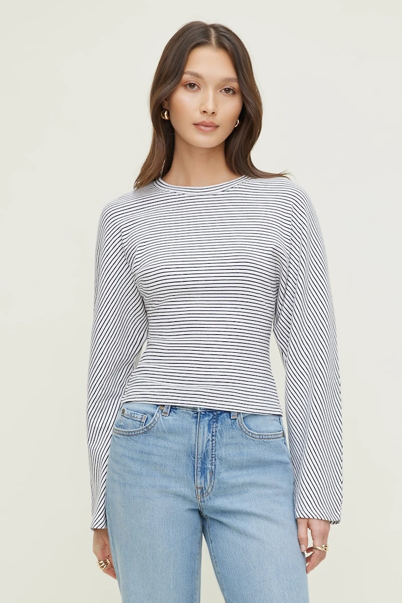 Striped Dolman Heavy Cotton Top