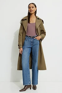 Ribbed Scoop Neck Bodysuit