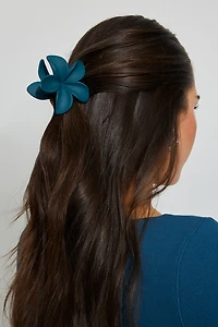 Pince à cheveux fleur mate