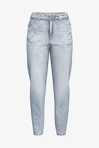 Jean « mom » Claudia à taille ultra-haute