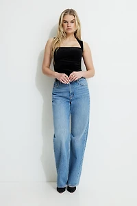 Cherry Velvet Bolero Tank Top