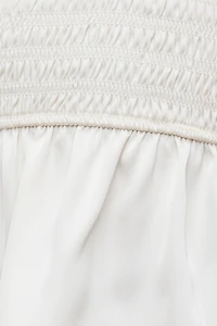 Plunge Satin Halter Top