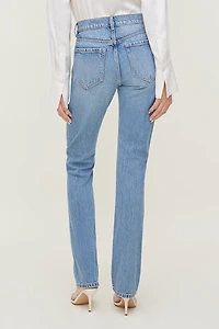 Mid Rise Slim Cigarette Leg Jeans