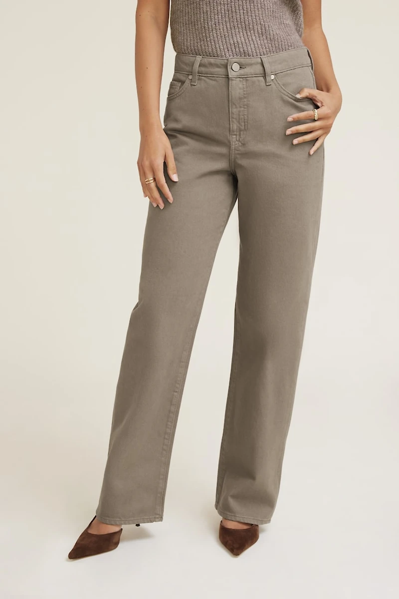 Mika Mid Rise Relaxed Straight Leg Jeans
