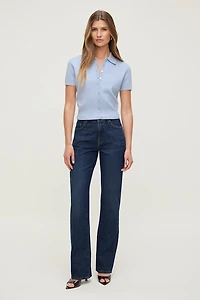 Cara Rigid High Rise Straight Leg Jeans