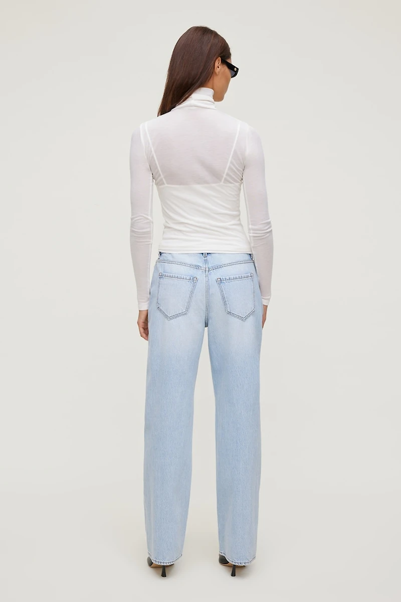 Mika Mid Rise Relaxed Straight Leg Jeans