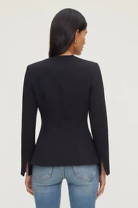 Plunge Small Button Blazer