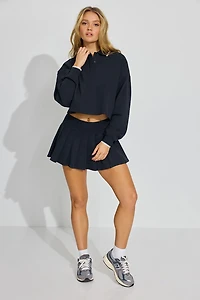 Pique Pleated Active Skort