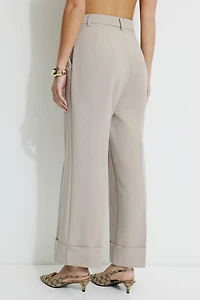 Pantalon à la cheville revers Max