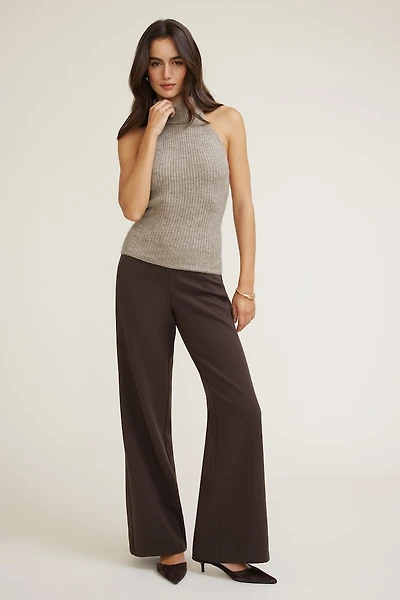 Mock Neck Sweater Halter Top