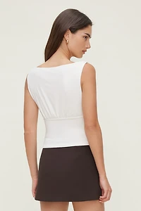 Sculpt Cinched Waist Top