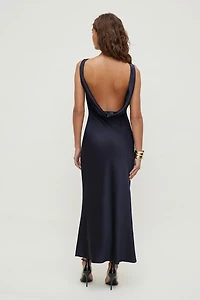 Nora Satin Maxi Slip Dress