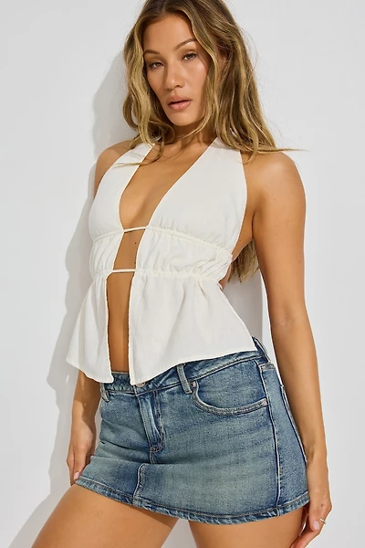 Linen Flyaway Halter Top