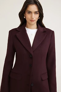Cinched Wool Coat