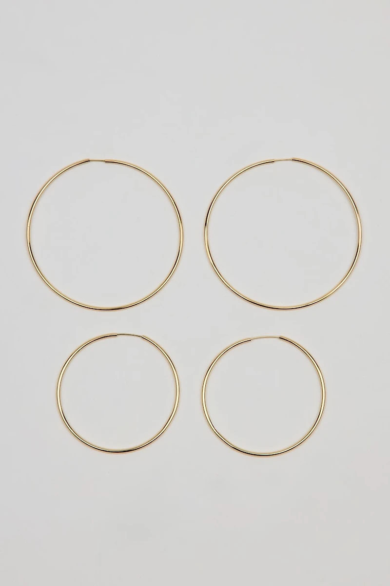 2 Pack Basic Super Skinny Hoops