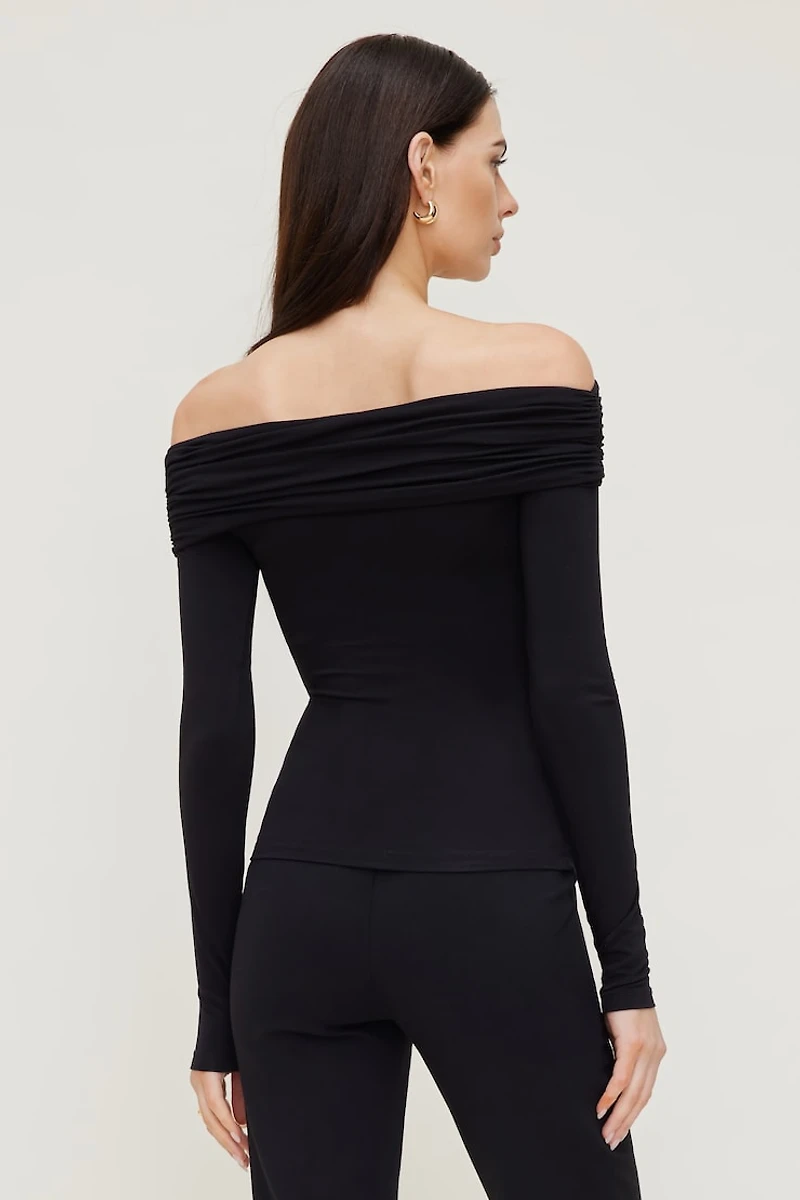 Off Shoulder Long Sleeve Top