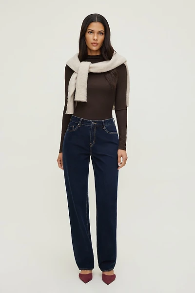 Mock Neck Long Sleeve Top