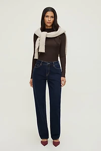 Mock Neck Long Sleeve Top