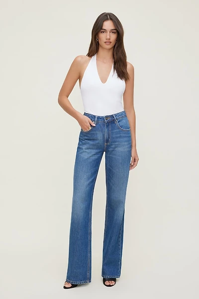 Sculpt Plunge Halter Bodysuit