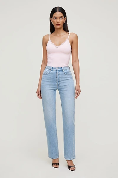 Olivia Comfort High Rise Straight Leg Jeans