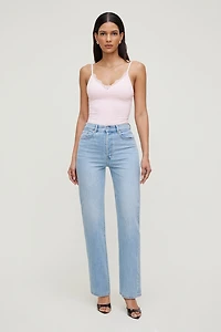 Olivia Comfort High Rise Straight Leg Jeans