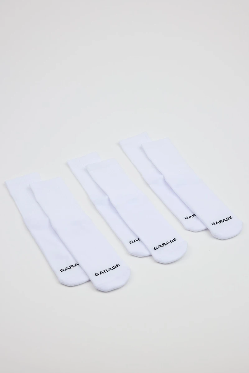 Ensemble de 3 paires de chaussettes à la cheville classique SoftCotton