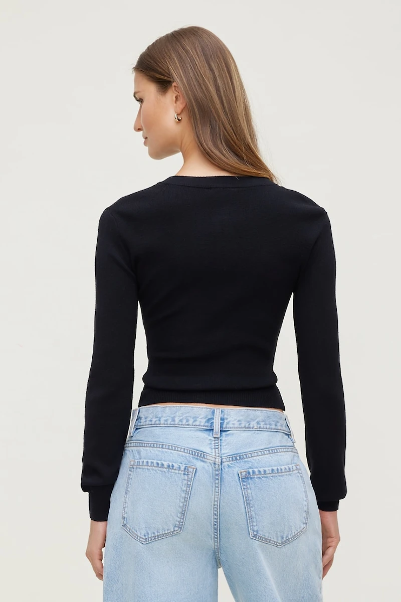 Rebecca Crewneck Cardigan