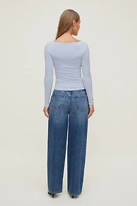 Nola Sculpt Long Sleeve Top