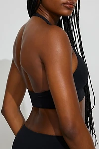 Active Plunge Halter Bra