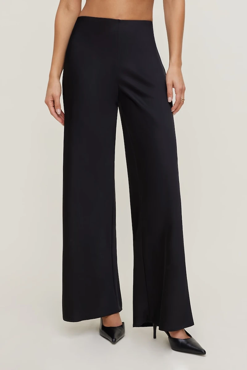 Izzy Wide Leg Satin Pants