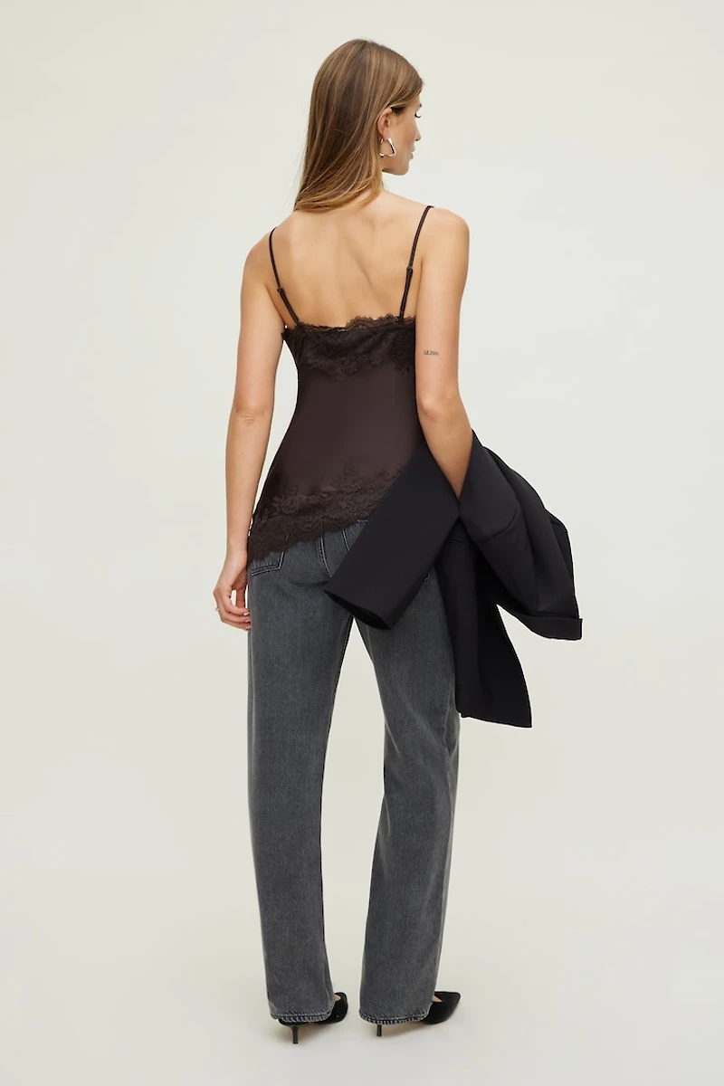 Jean Mika à taille mi-haute et jambe droite décontractée en Tencelᵐᶜ