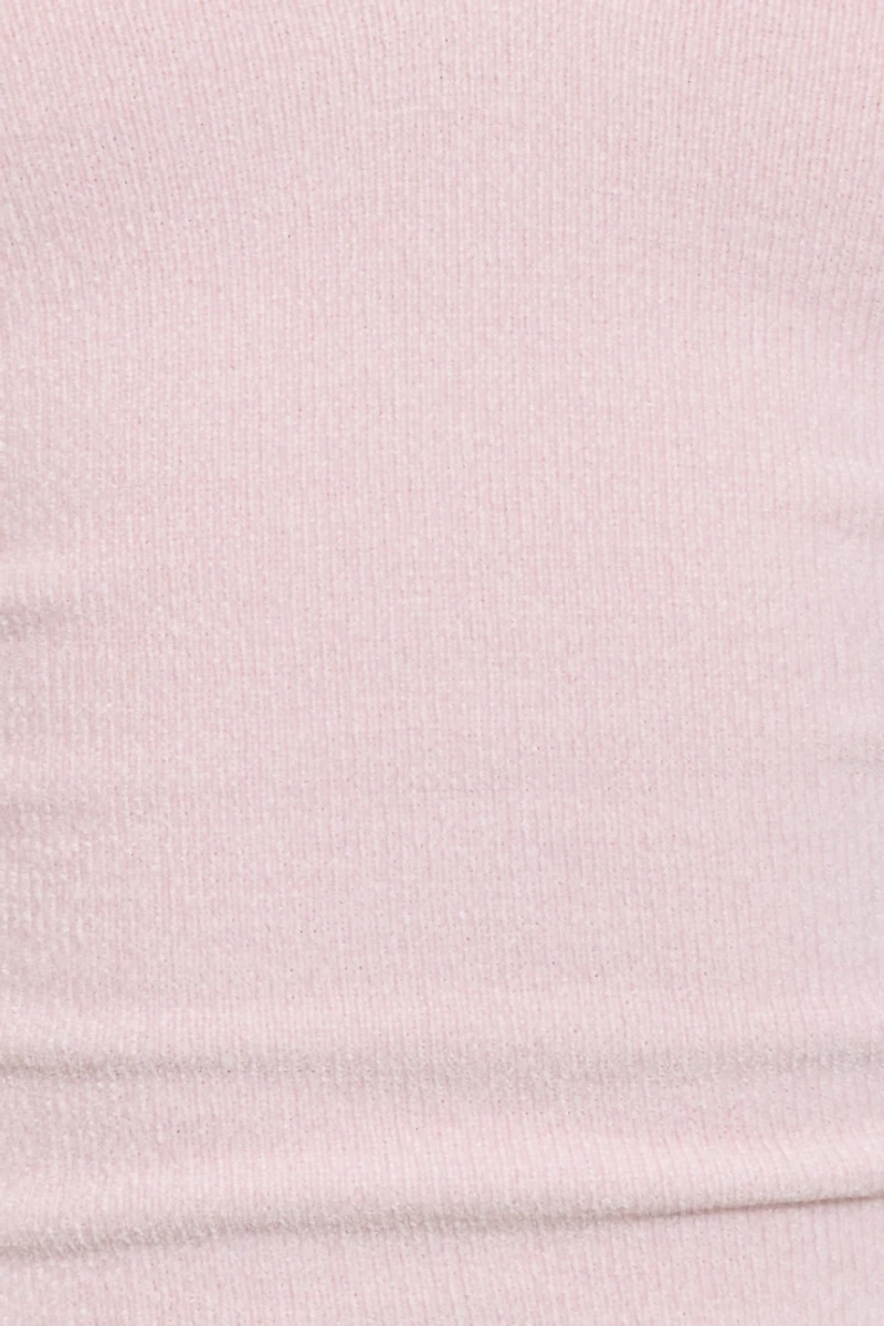 Chenille Tiny Strap V-Neck Cami Top