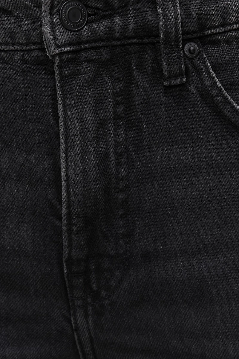 Jean rigide à taille haute et jambe droite Cara
