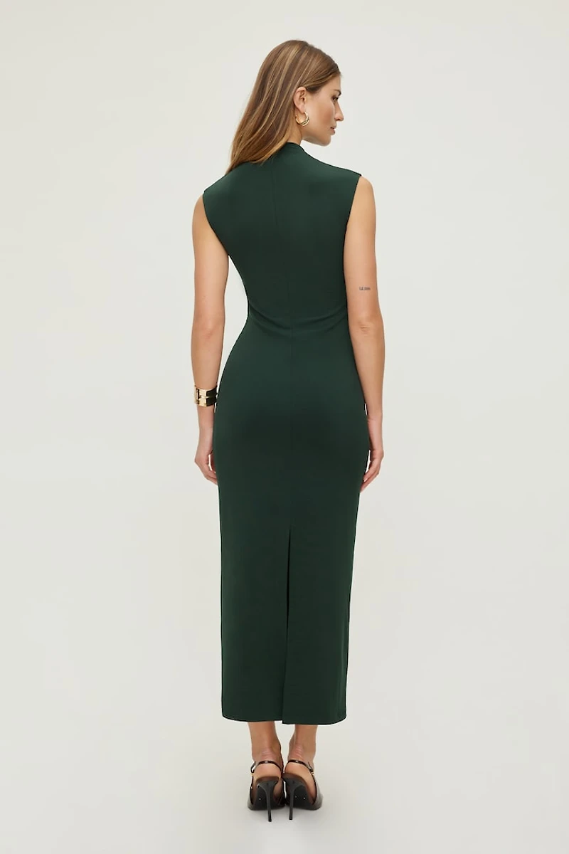 Bria Sculpt Mock Neck Maxi Dress