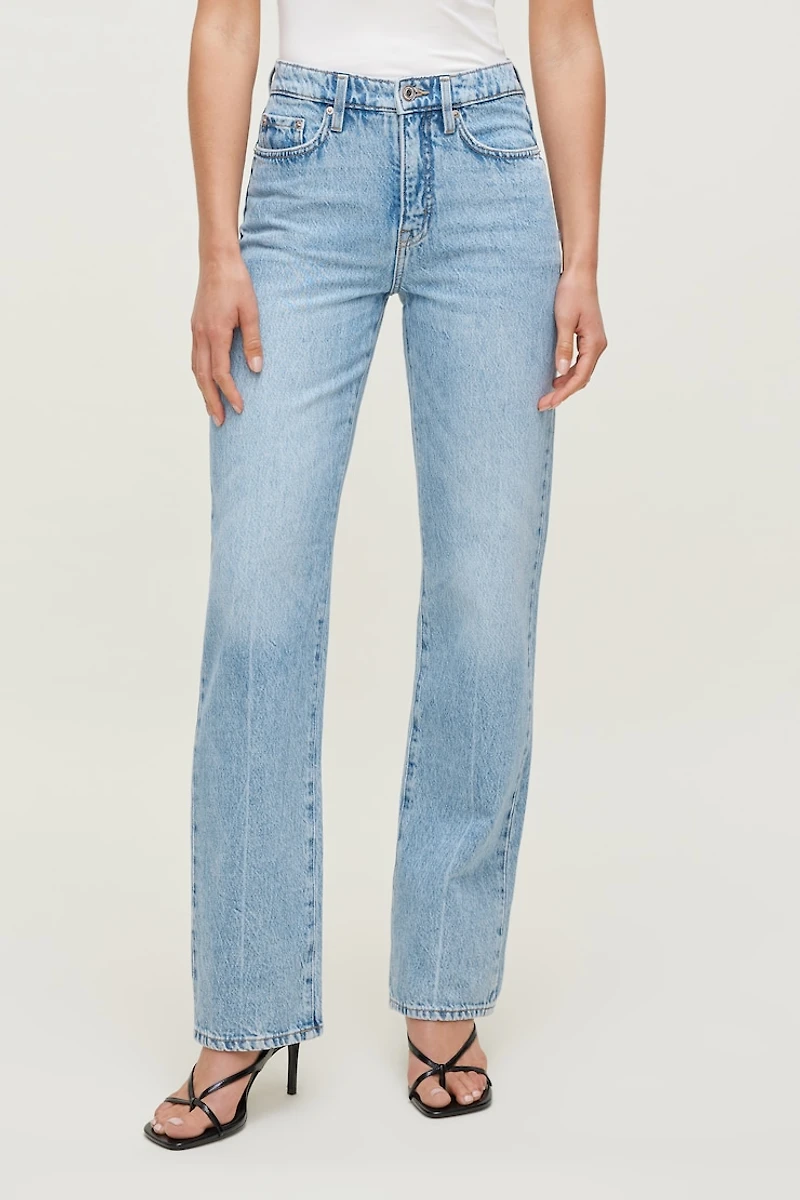 Cara Rigid High Rise Straight Leg Jeans