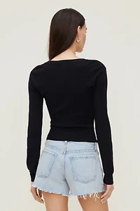 Rebecca Crewneck Cardigan