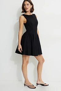 Kerina Flared Ponte Mini Dress