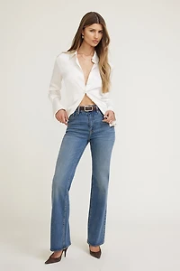 Eva Cinched Satin Shirt