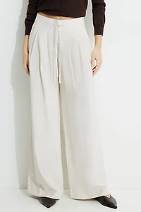 Pantalon à cordon et jambe large