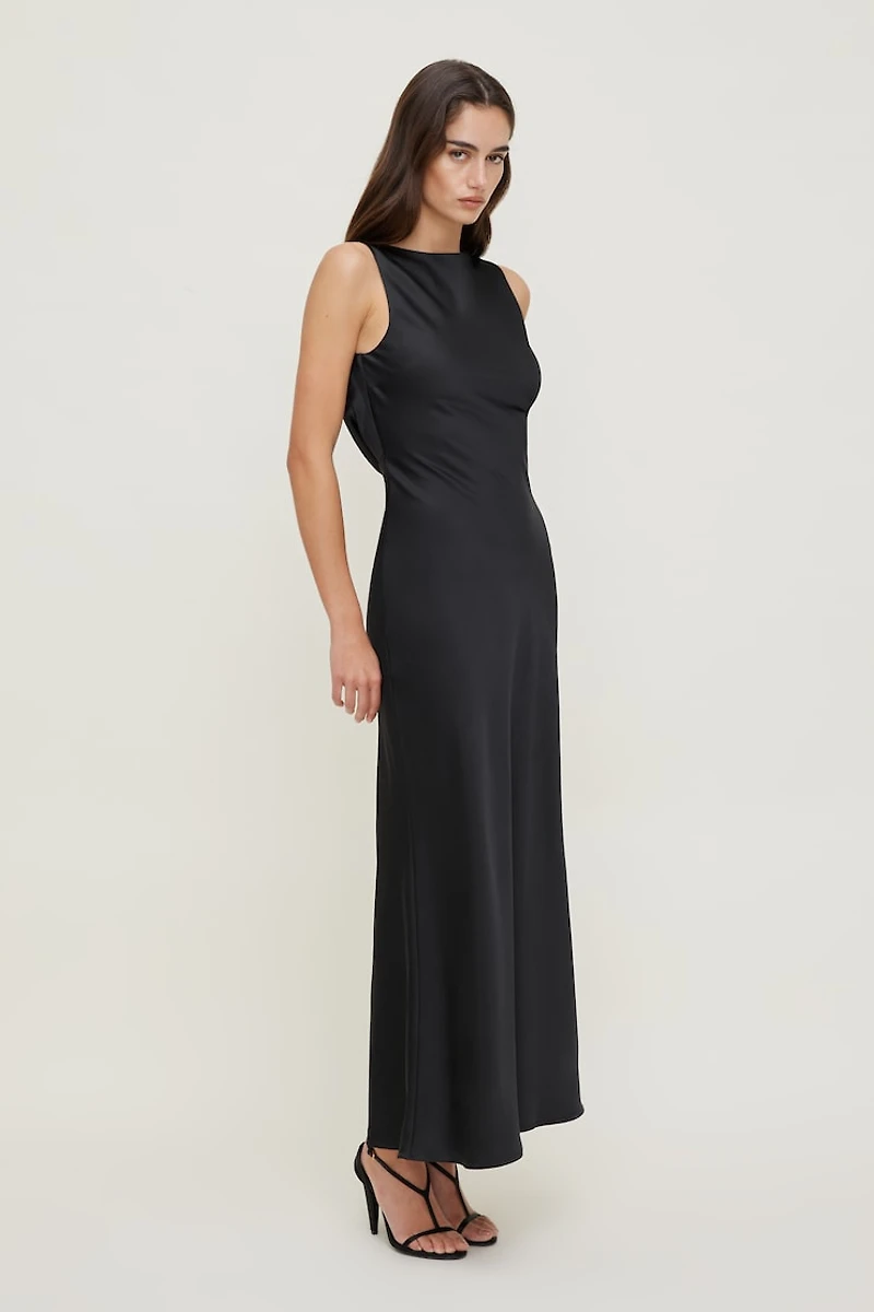 Nora Satin Maxi Slip Dress