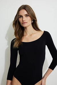 Justaucorps à manches trois-quarts