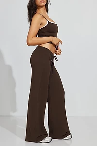 StretchTerry Wide Leg Pants