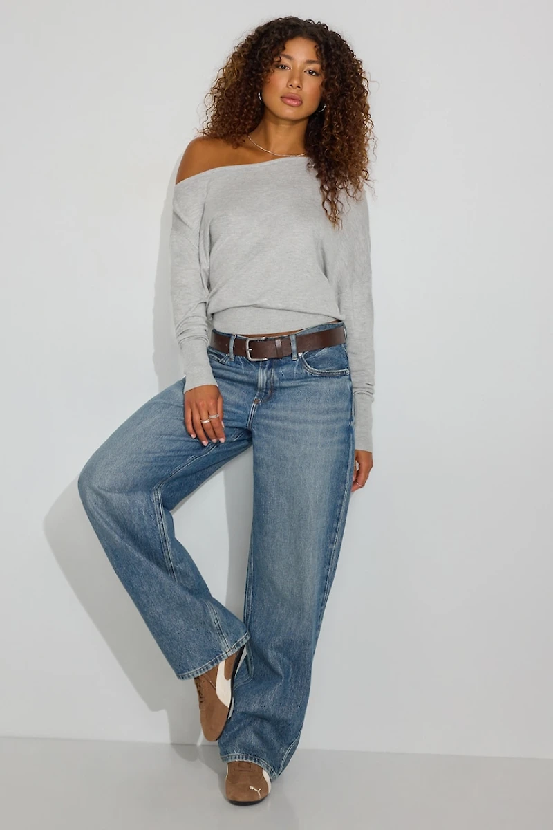 Rae Asymmetric Fine Sweater