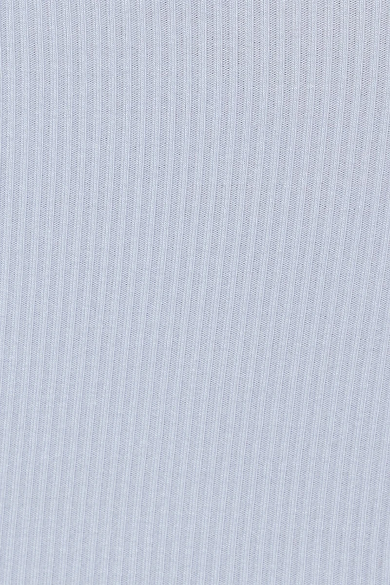 Minicamisole côtelée à col licou